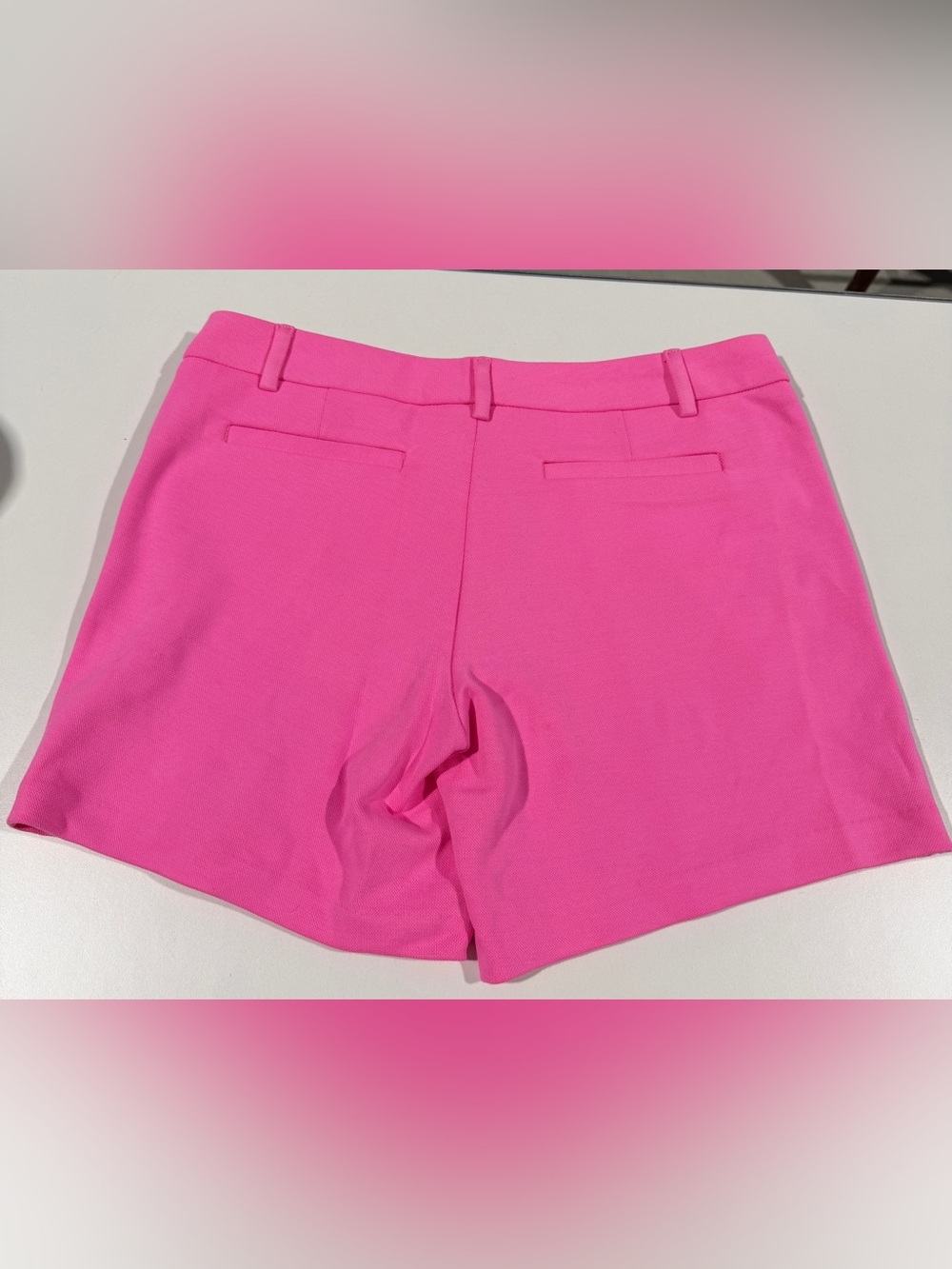 NWT Lilly Pulitzer Jayne Knit Shorts, Size 12, Prosecco Pink, 7” Inseam - Picture 3 of 3